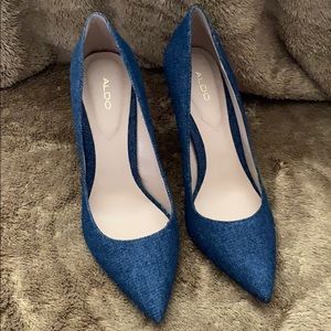 Jean Material Aldo Heels